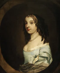 Porträt einer Dame in Blau